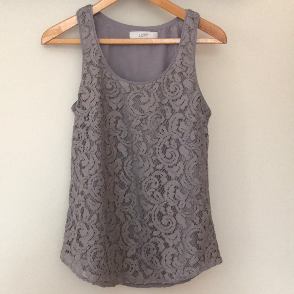 LOFT Lace Sleeveless Top